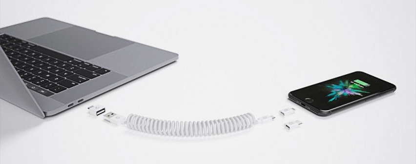 Allroundo Plus All-In-One Charging Cable - White