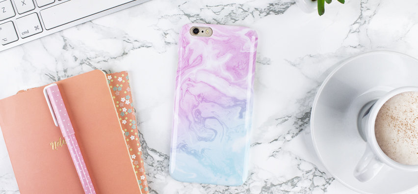 LoveCases Marble iPhone 6S Case - Dream Pink