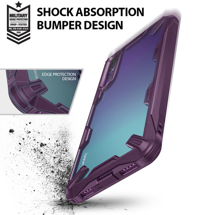 Rearth Ringke Fusion X Huawei P20 Pro Tough Case - Lilac Purple