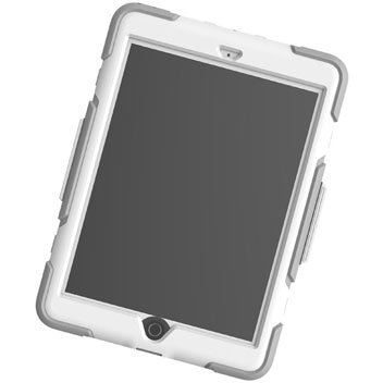 Griffin Survivor Medical iPad 9.7 2017 with Hand Strap - White / Grey