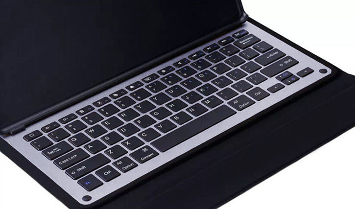 Encase Aluminium iPad 9.7 2018 Bluetooth Keyboard Folio Case - Black