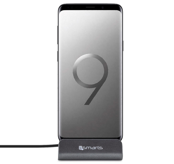 4smarts VoltDock Samsung Galaxy S9 USB-C Desktop Charge & Sync-Dock