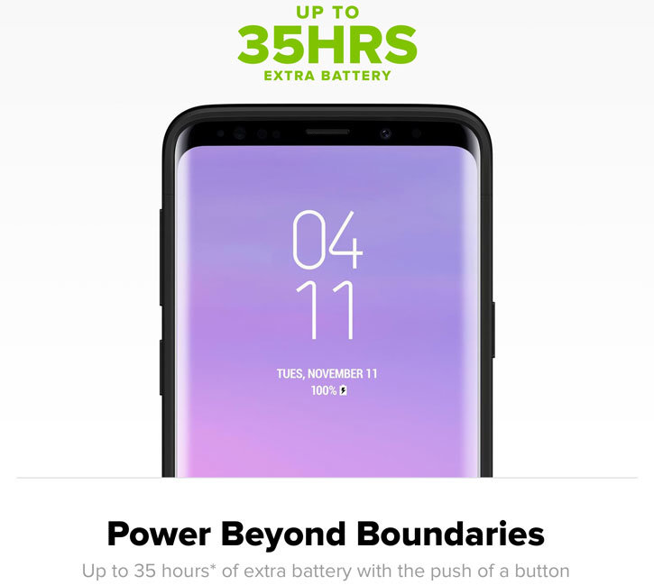Mophie Samsung Galaxy S9 Plus Juice Pack Battery Case Black