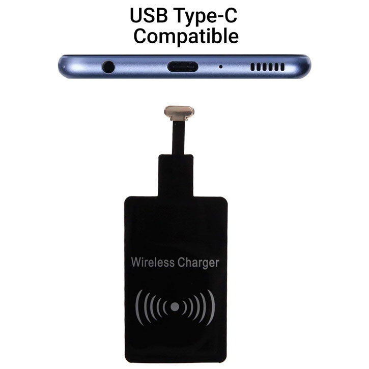 Ultra Thin USB-C Qi Wireless Charging Adapter