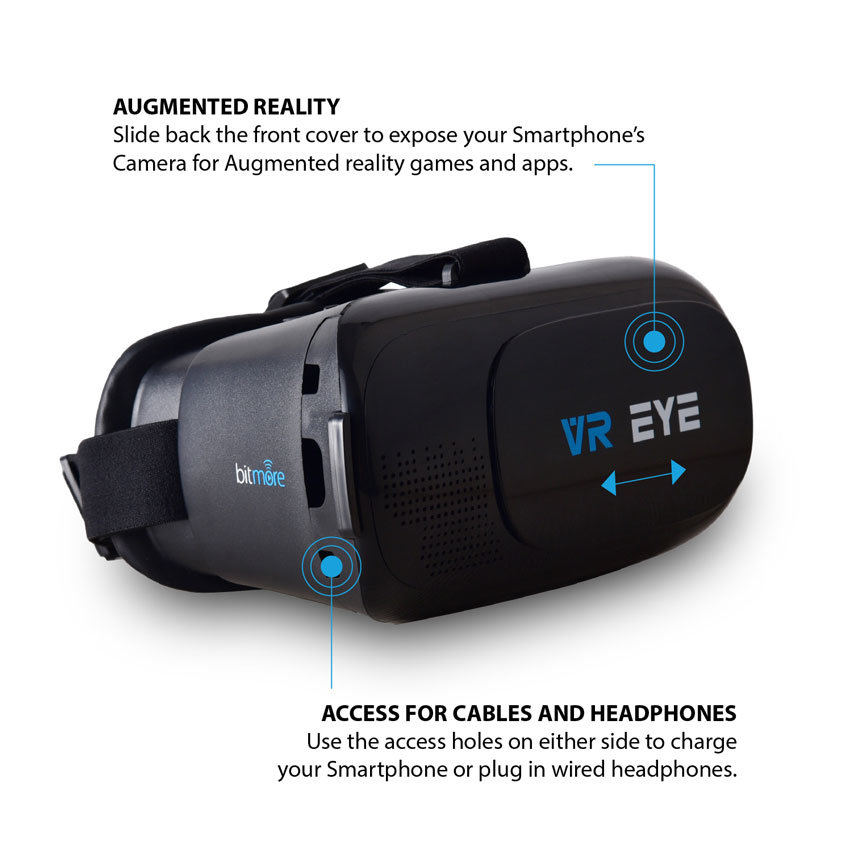 Bitmore VR Eye Virtual Reality Universal Headset With Controller