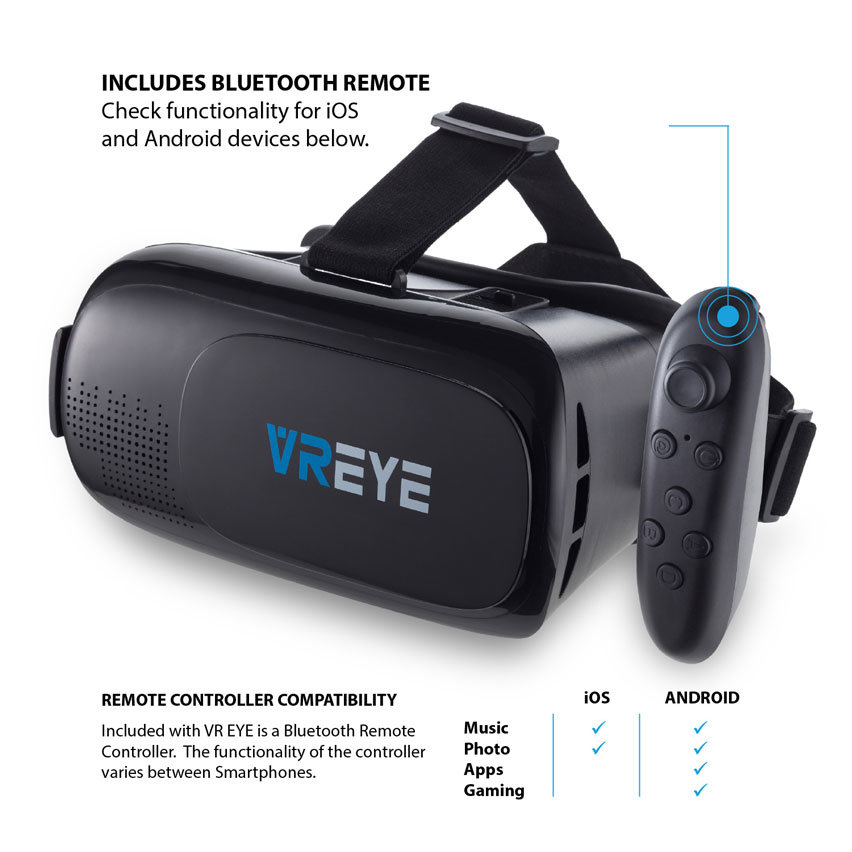 Bitmore VR Eye Virtual Reality Universal Headset With Controller