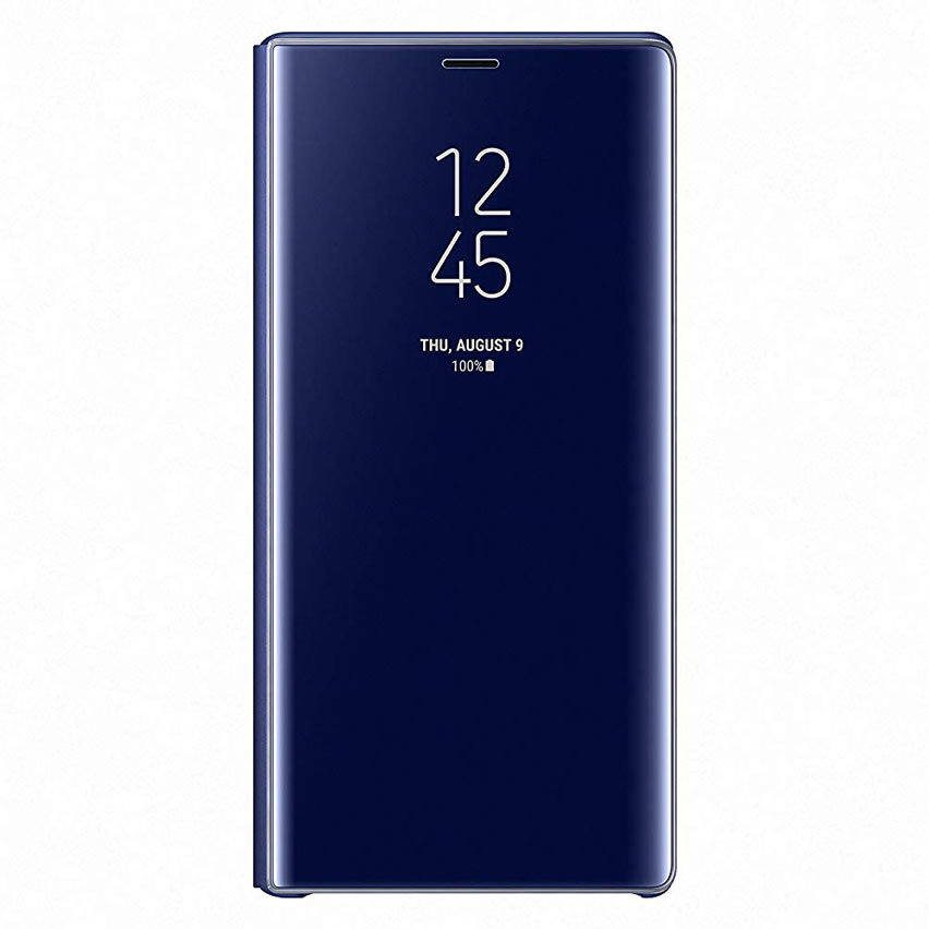 Official Galaxy Note 9 Clear View Standing Cover Skal -  Blau