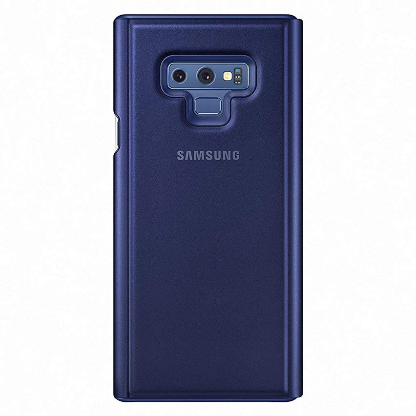 Official Galaxy Note 9 Clear View Standing Cover Skal -  Blau