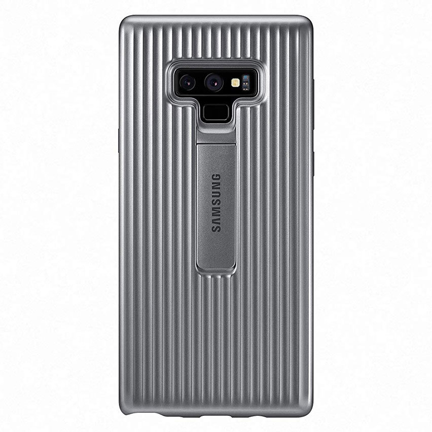 Offizielle Galaxy Note 9 schützende stehende Cover Hülle - Grau