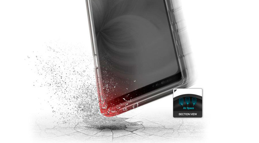 VRS Design Crystal Bumper Samsung Galaxy Note 9 Case - Metal Black