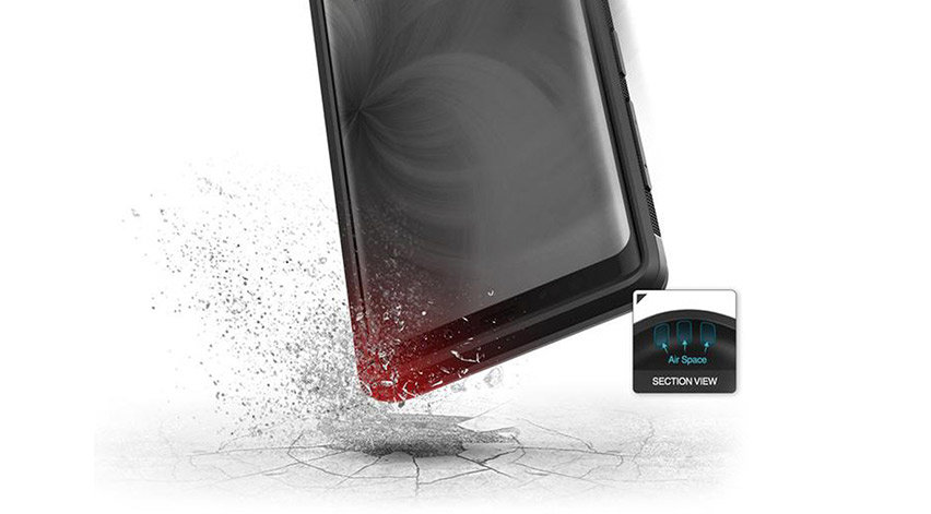 VRS Design High Pro Shield Samsung Galaxy Note 9 Case - Steel Silver