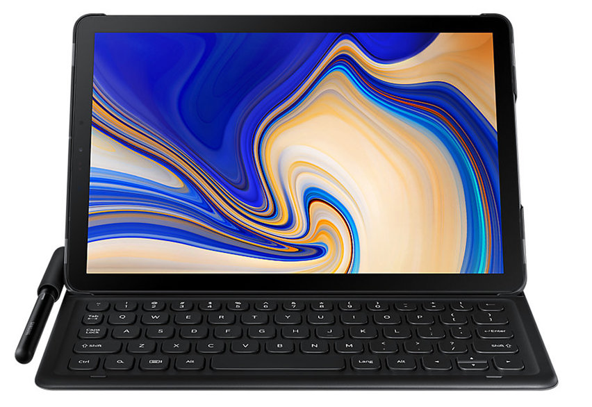 Official Samsung Galaxy Tab S4 US Layout Keyboard Cover Case - Black
