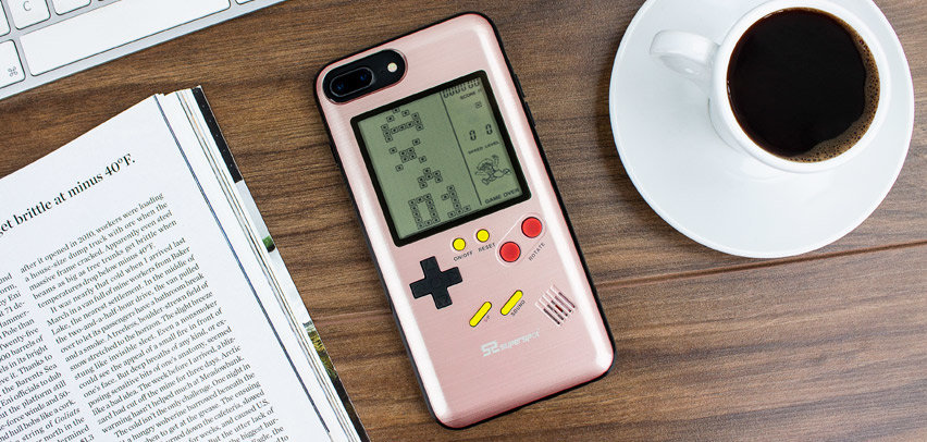 SuperSpot iPhone 8 Plus Retro Game Case - Rose Gold