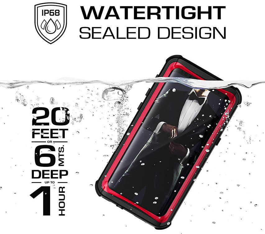 Funda Galaxy S9 Plus Ghostek Nautical Series Waterproof - Roja