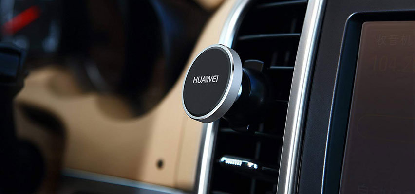 Soporte coche universal magnético rejilla ventilación Huawei - Negro