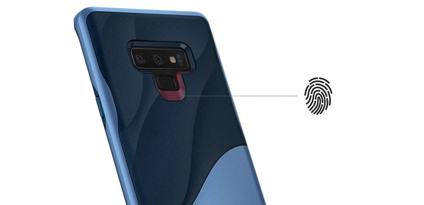 Rearth Ringke Wave Samsung Galaxy Note 9 Case - Coastal Blue