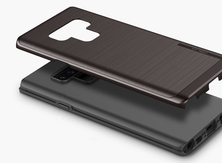 Obliq Slim Meta Samsung Galaxy Note 9 Case - Black Titanium