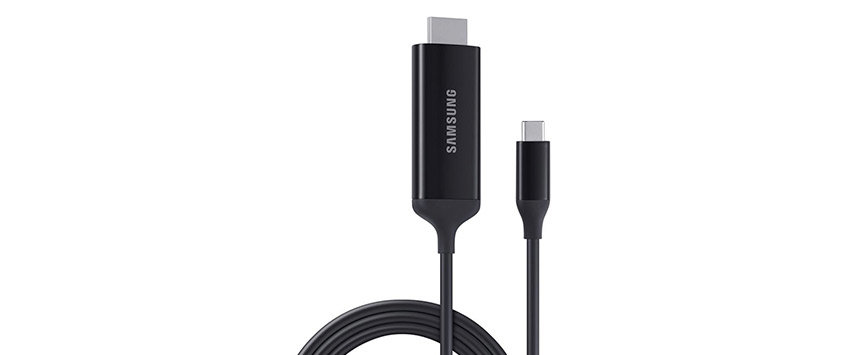 Official Samsung DeX USB-C to HDMI Adaptor - 1.5m - Black