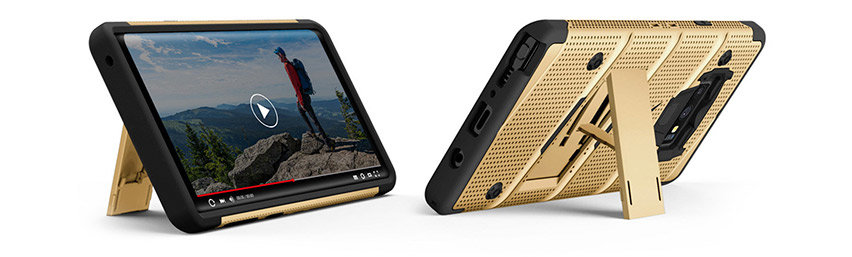 Zizo Bolt Series Samsung Galaxy Note 9 Tough Case & Belt Clip - Gold