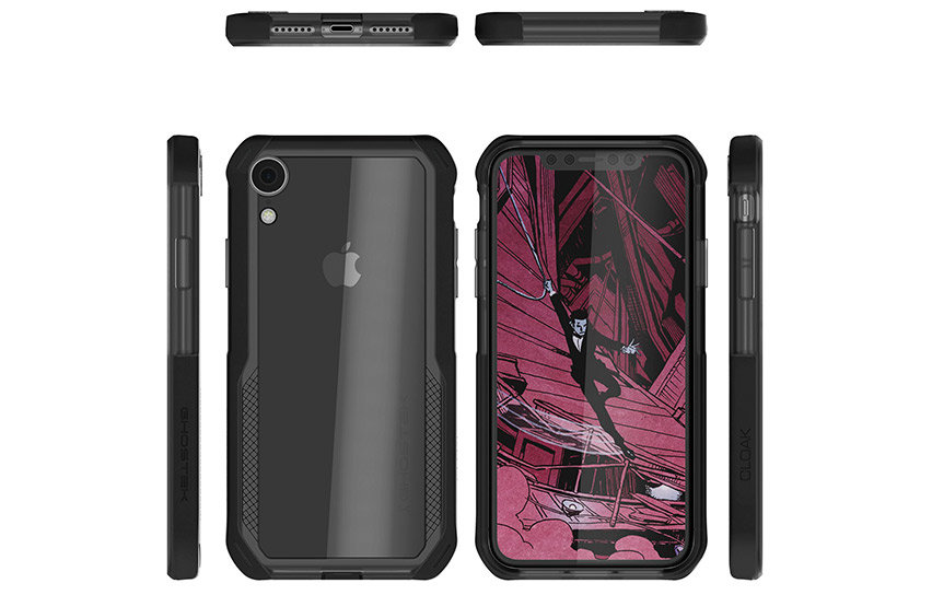 Ghostek Cloak 4 iPhone XR Tough Case - Clear / Black