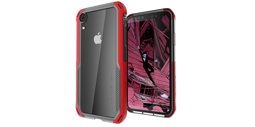 Ghostek Cloak 4 iPhone XR Tough Case - Clear / Red