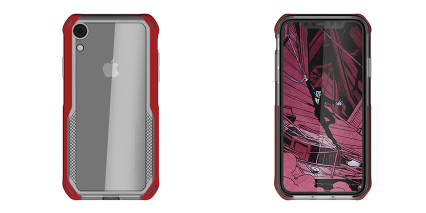 Ghostek Cloak 4 iPhone XR Tough Case - Clear / Red