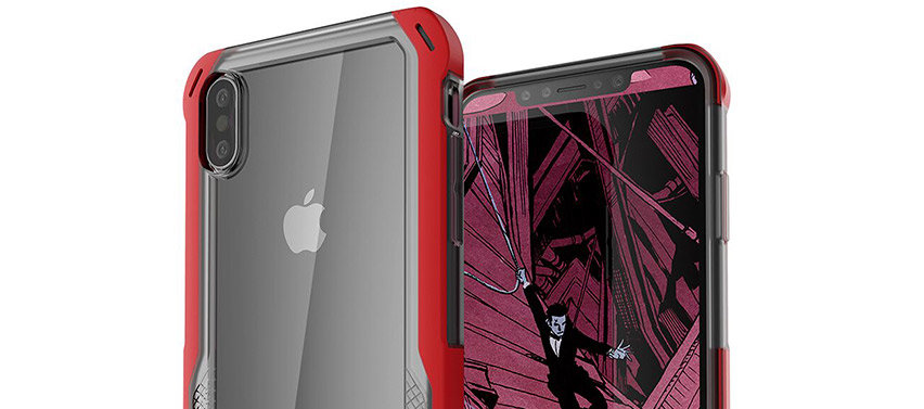 Ghostek Cloak 4 iPhone XS Max Deksel - Klar / Rød