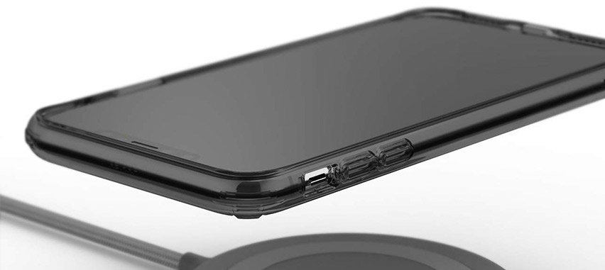 Coque iPhone XS Rearth Ringke Fusion Kit 3-en-1 – Noir fumée