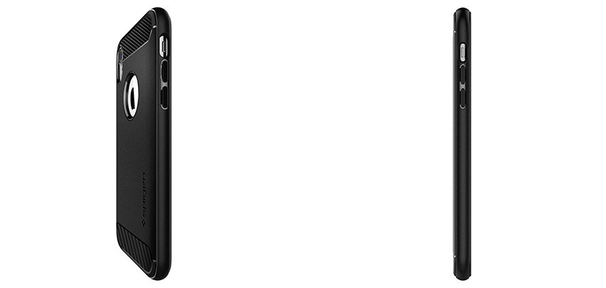 Spigen Rugged Armor iPhone XR Tough Carbon Case - Matte Black