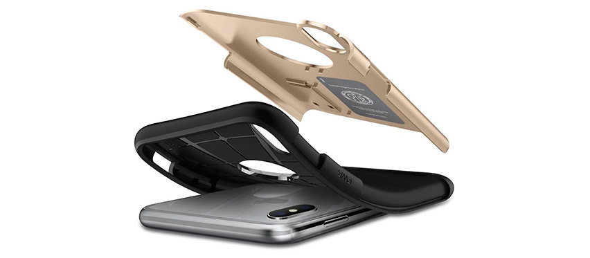 Spigen Slim Armor iPhone XR Tough Case - Champagne Gold