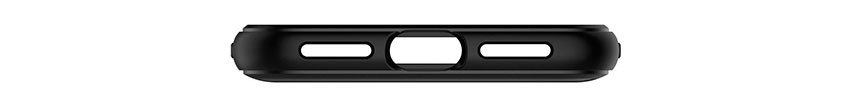 Spigen Rugged Armor iPhone XS Tough Carbon Case - Matte Black