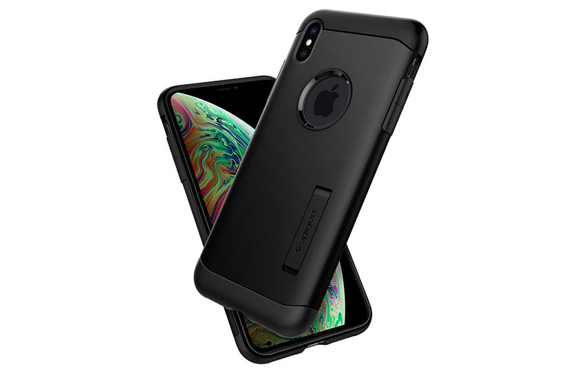 Spigen Slim Armor iPhone XS Tough Case - Black