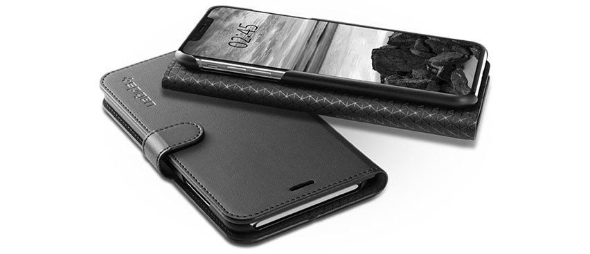 Spigen Wallet S iPhone XS Case - Black