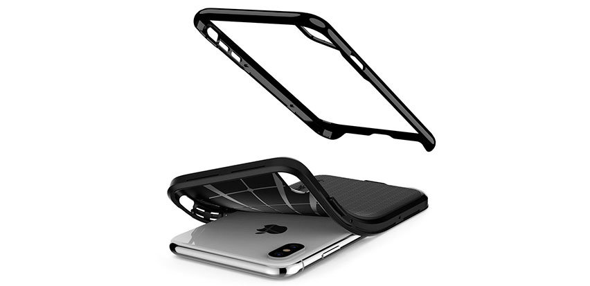 Spigen Neo Hybrid iPhone XS Plus Case - Jet Black