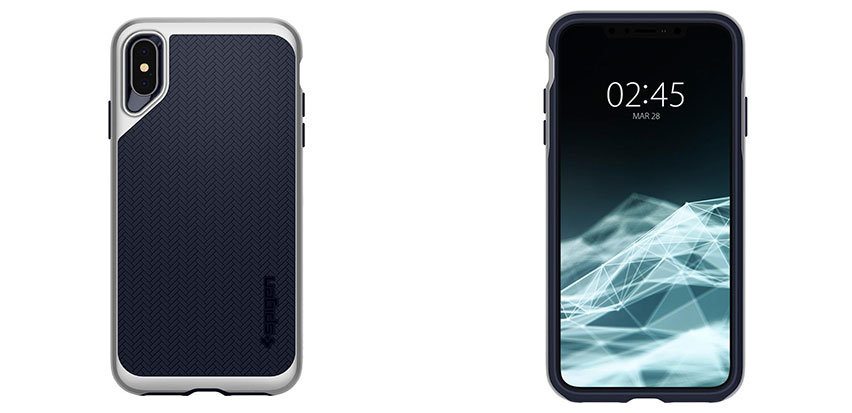 Spigen Neo Hybrid iPhone XS Plus Case - Satin Silver
