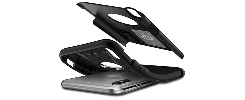 Spigen Slim Armor iPhone XS Max Deksel - Svart