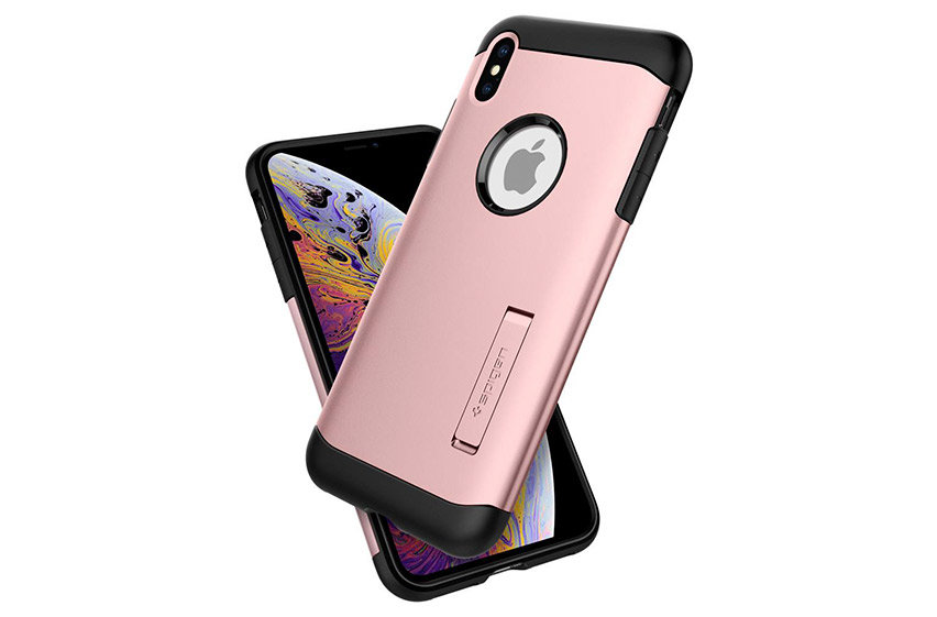 Spigen Slim Armor iPhone XS Max Tough Case - Rose Gold
