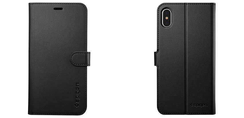 Spigen Wallet S iPhone XS Plus Case - Black