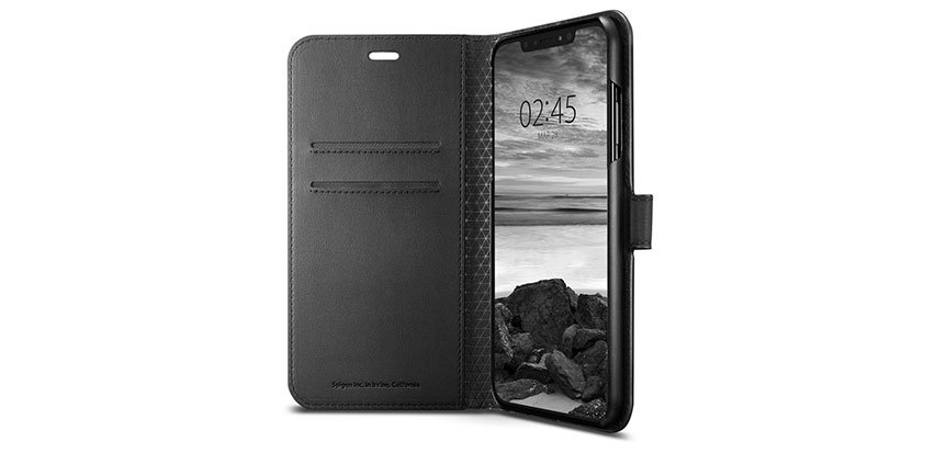 Spigen Wallet S iPhone XS Plus Case - Black