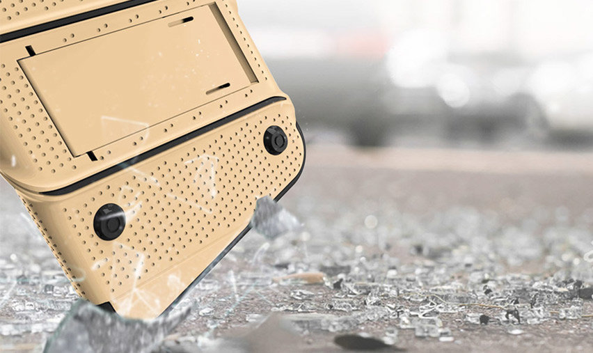 Zizo Bolt iPhone XS Max Tough Case & Screen Protector - Gold / Black