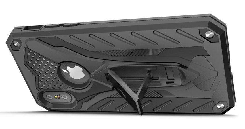 Zizo Static iPhone XS Max Tough Case & Kickstand - Black