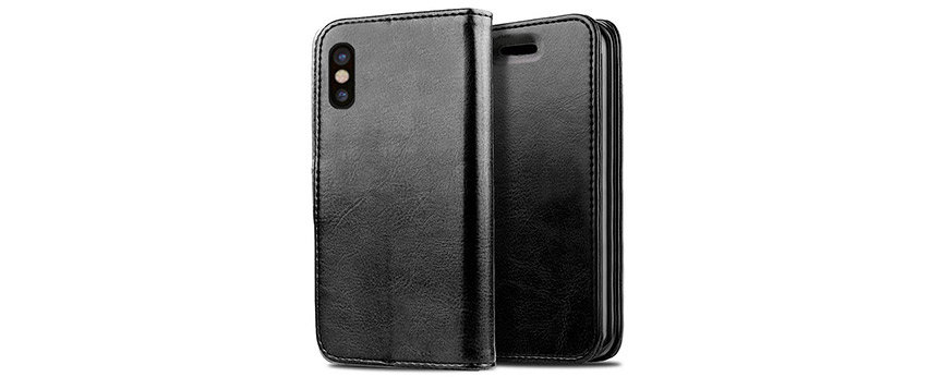 Zizo iPhone XS Max Pouch Wallet Folio Cover - Black