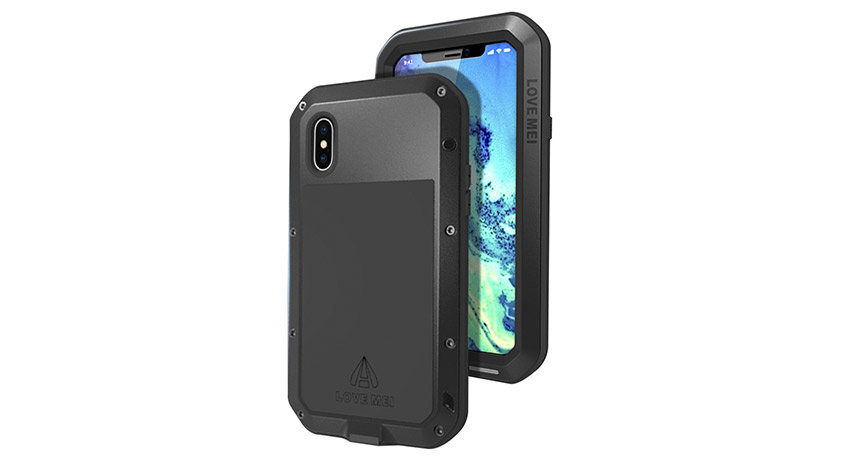 Love Mei Powerful iPhone XS Protective Case - Black