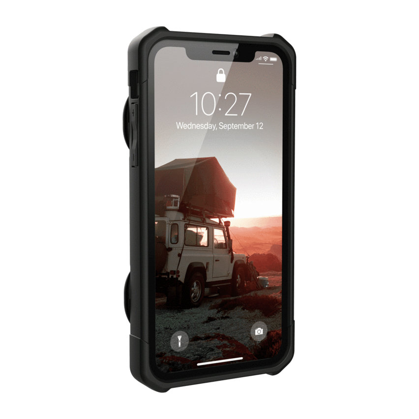 Coque iPhone XR UAG Trooper – Coque protectrice & portefeuille – Noire