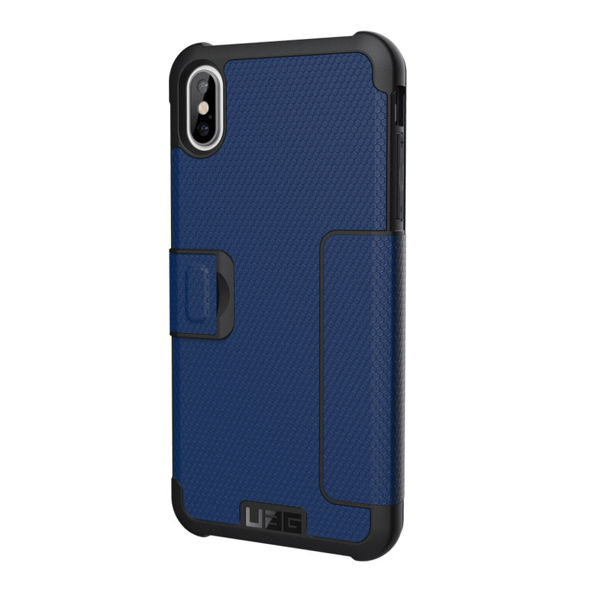 UAG Metropolis iPhone XS Max Rugged Wallet Case - Cobalt