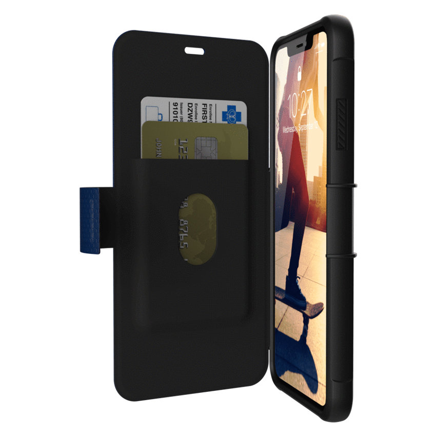 UAG Metropolis iPhone XS Max Rugged Wallet Case - Cobalt