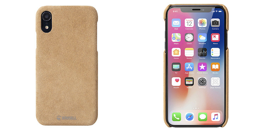 Krusell Broby iPhone XR Leather Case - Cognac