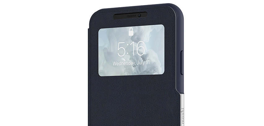 Moshi SenseCover iPhone XS Max Smart Case - Midnight Blue