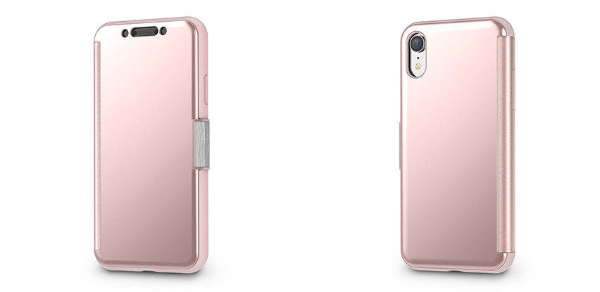 Moshi StealthCover iPhone XR Clear View Case - Champagne Pink
