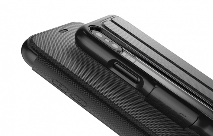 GEAR4 Oxford iPhone XS Slim Wallet Case - Black